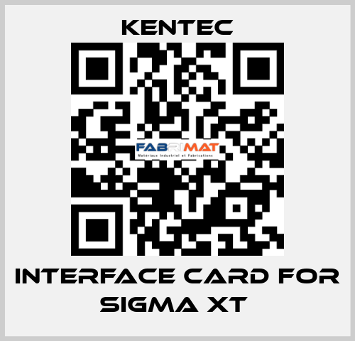 Interface Card For Sigma XT  Kentec