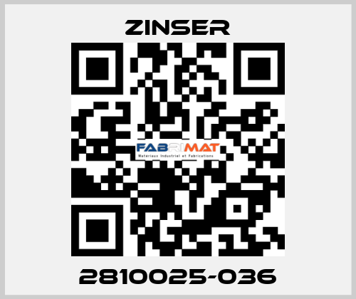 2810025-036 Zinser