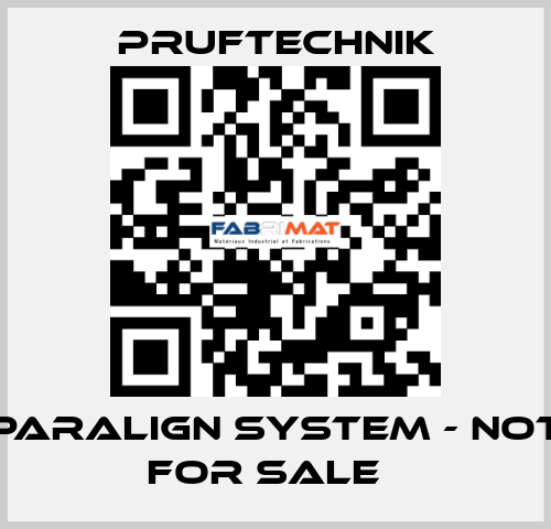 PARALIGN system - not for sale   Pruftechnik