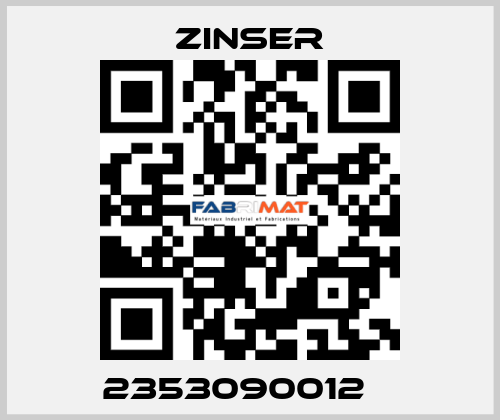 2353090012    Zinser