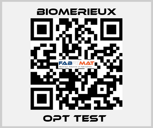 OPT test  Biomerieux