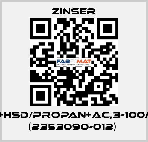 BD+HSD/Propan+AC,3-100mm (2353090-012)  Zinser