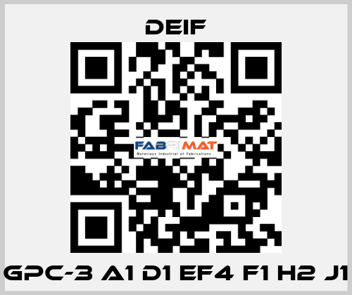 GPC-3 A1 D1 EF4 F1 H2 J1 Deif