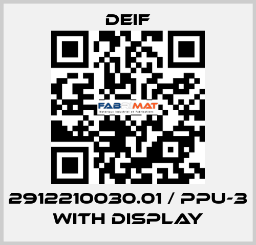 2912210030.01 / PPU-3 with display Deif