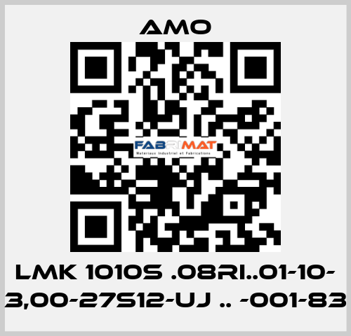 LMK 1010S .08RI..01-10- 3,00-27S12-UJ .. -001-83 Amo