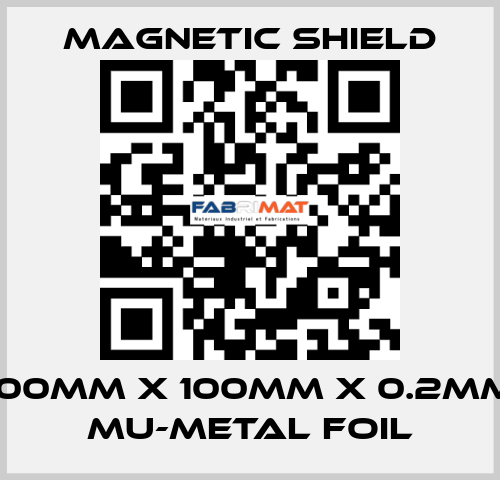 100mm x 100mm x 0.2mm Mu-metal Foil Magnetic Shield