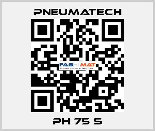 PH 75 S Pneumatech