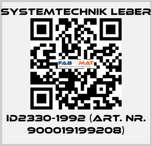 ID2330-1992 (art. nr. 900019199208) Systemtechnik LEBER