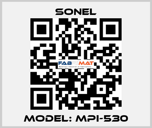 Model: MPI-530 Sonel