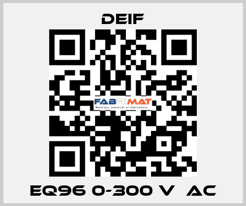 EQ96 0-300 V  AC Deif