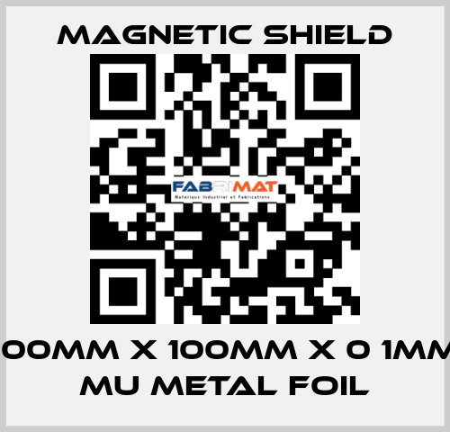 100mm x 100mm x 0 1mm Mu metal Foil Magnetic Shield