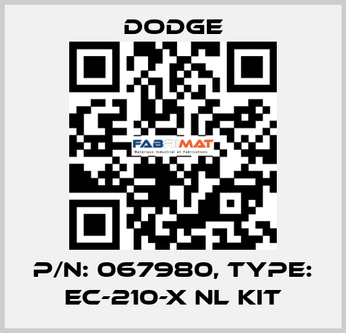 p/n: 067980, Type: EC-210-X NL KIT Dodge