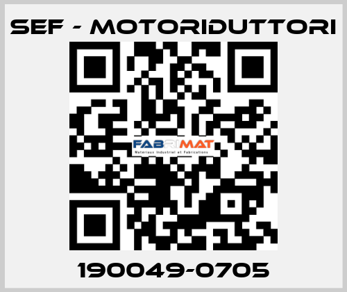 190049-0705 SEF - MOTORIDUTTORI