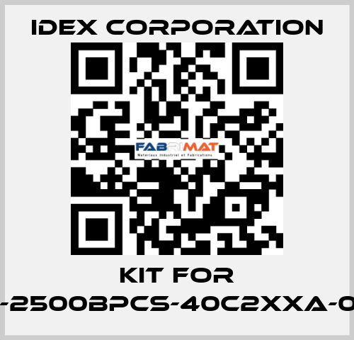 Kit for VFP-2500BPCS-40c2xxa-0092 IDEX Corporation