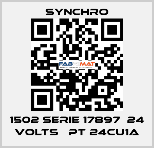 1502 SERIE 17897  24 VOLTS   PT 24CU1A SYNCHRO