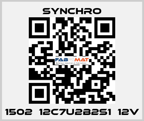 1502‑12C7U2B2S1‑12V SYNCHRO