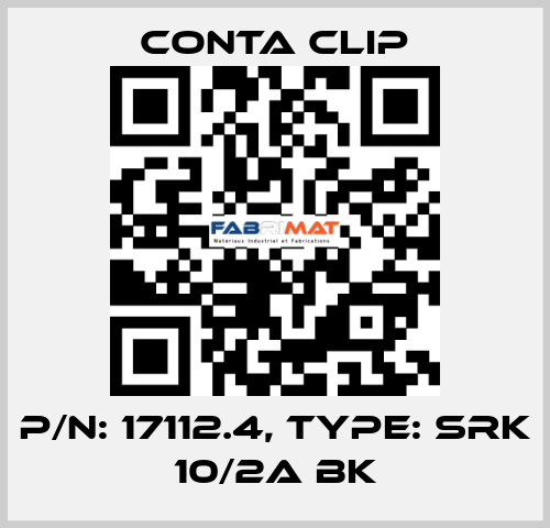 P/N: 17112.4, Type: SRK 10/2A BK Conta Clip