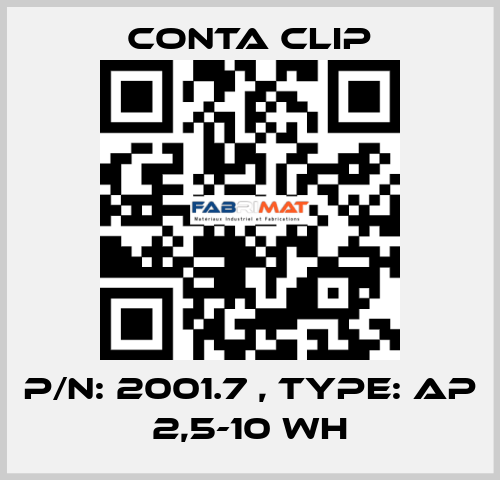 P/N: 2001.7 , Type: AP 2,5-10 WH Conta Clip