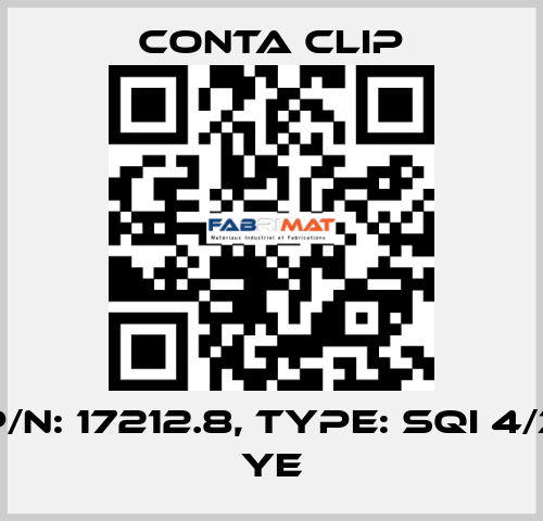 P/N: 17212.8, Type: SQI 4/3 YE Conta Clip