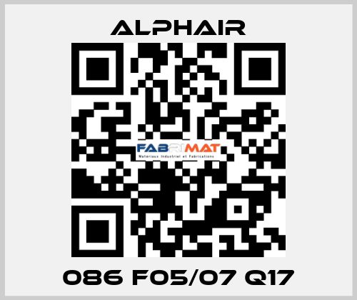 086 F05/07 Q17 Alphair