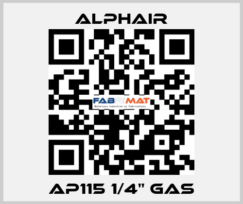 AP115 1/4" GAS Alphair