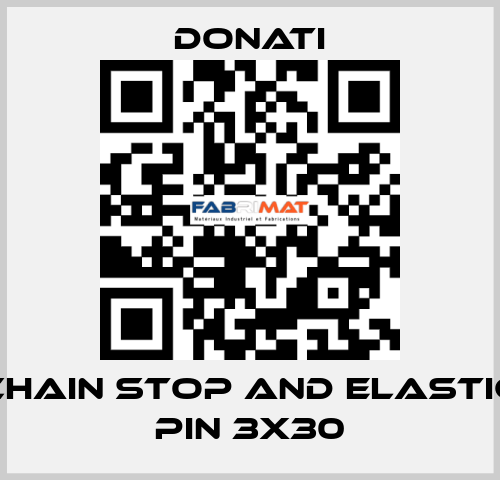 Chain stop and elastic pin 3x30 Donati