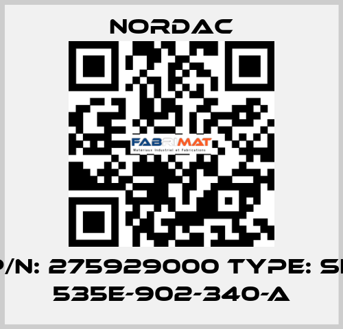 P/N: 275929000 Type: SK 535E-902-340-A NORDAC