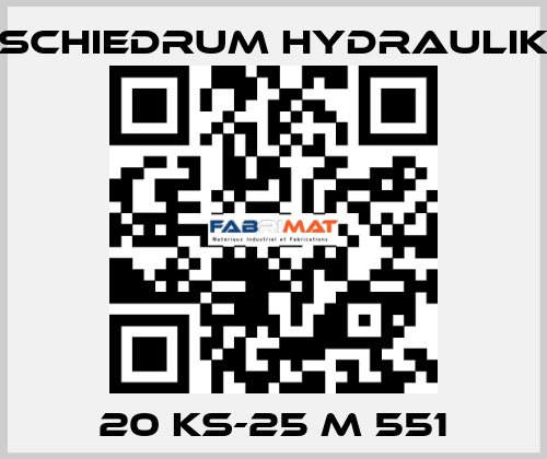 20 KS-25 M 551 SCHIEDRUM HYDRAULIK