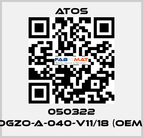 050322 DGZO-A-040-V11/18 (OEM) Atos