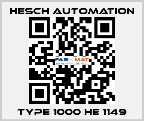 TYPE 1000 HE 1149 Hesch Automation