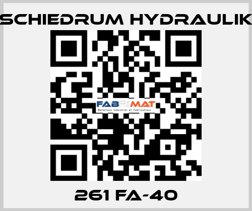 261 FA-40 SCHIEDRUM HYDRAULIK