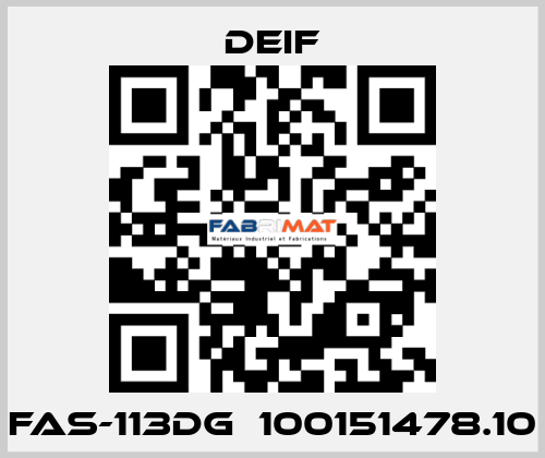 FAS-113DG  100151478.10 Deif