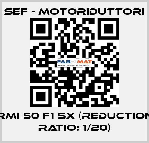 RMI 50 F1 SX (reduction ratio: 1/20) SEF - MOTORIDUTTORI