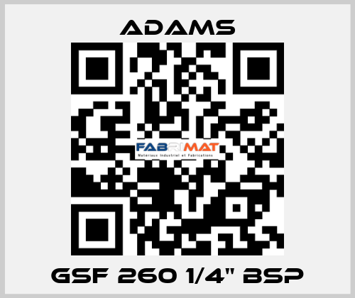 GSF 260 1/4" BSP ADAMS