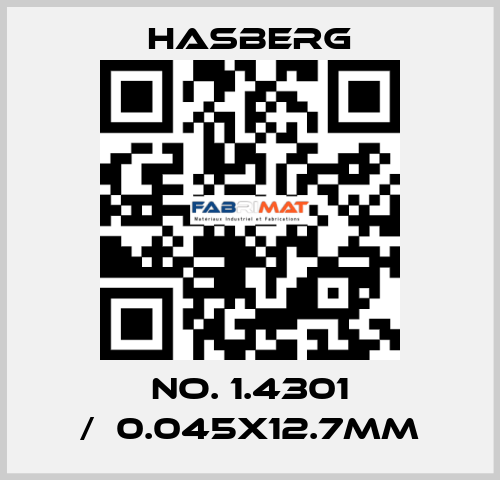 No. 1.4301 /	0.045x12.7mm Hasberg