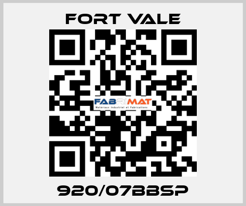 920/07BBSP Fort Vale