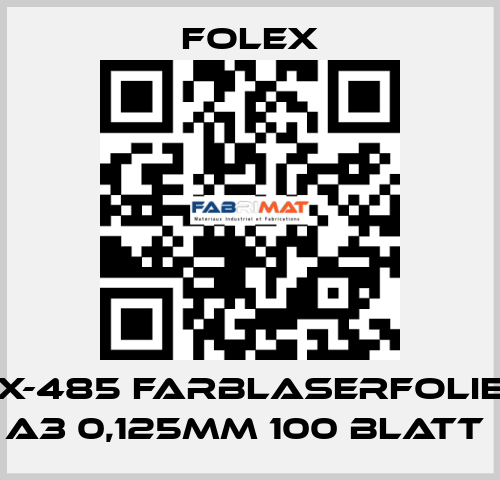 X-485 FARBLASERFOLIE A3 0,125MM 100 BLATT  Folex