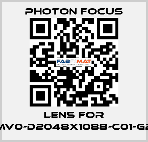 lens for MV0-D2048X1088-C01-G2 PHOTON FOCUS