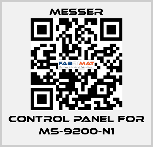 control Panel for Ms-9200-N1 Messer