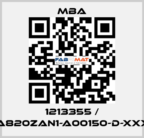 1213355 / MBA820ZAN1-A00150-D-XXXXX MBA