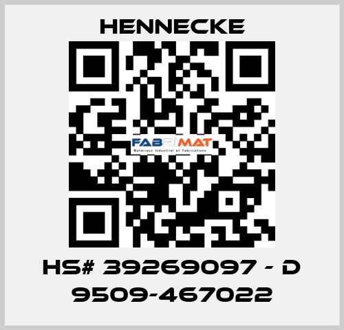 HS# 39269097 - D 9509-467022 Hennecke