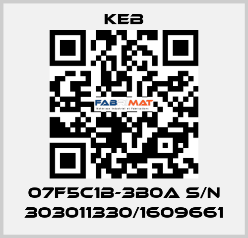 07F5C1B-3B0A S/N 303011330/1609661 KEB