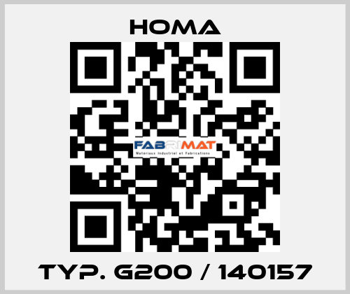 Typ. G200 / 140157 HOMA