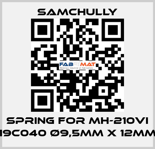 spring for MH-210VI 19C040 Ø9,5mm x 12mm Samchully