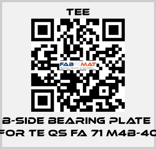 B-side bearing plate  for TE QS FA 71 M4B-40 TEE