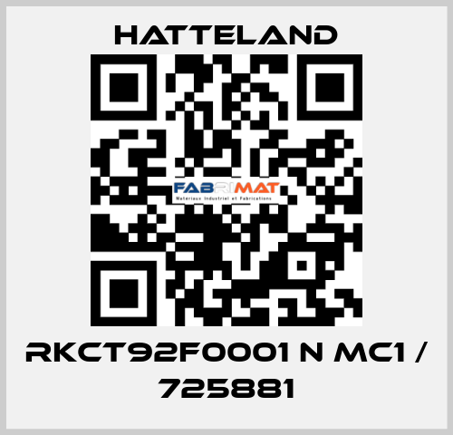 RKCT92F0001 N MC1 / 725881 HATTELAND