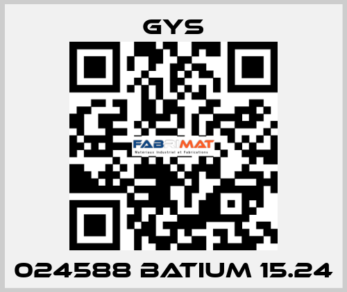 024588 BATIUM 15.24 GYS