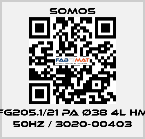 FG205.1/21 PA ø38 4l HM 50Hz / 3020-00403 Somos