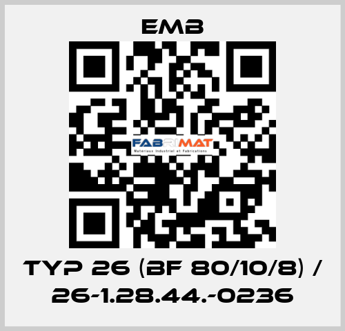 Typ 26 (BF 80/10/8) / 26-1.28.44.-0236 Emb