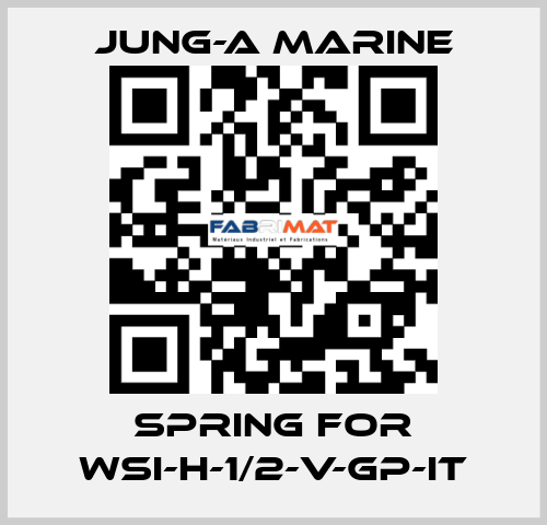 spring for WSI-H-1/2-V-GP-IT JUNG-A MARINE